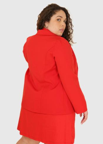 Fioralba Lielo izmēru sarkana žakete - back