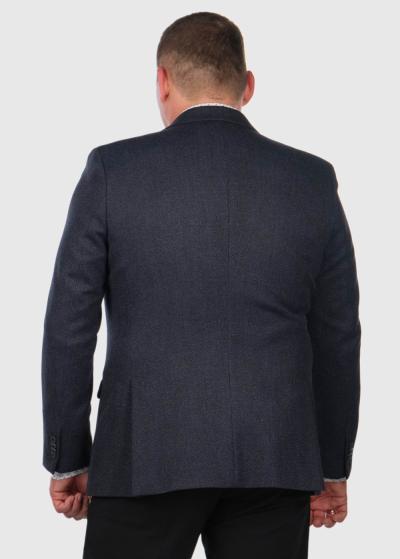Marcellino Lielo Izmēru tumši zila vīriešu žakete - back