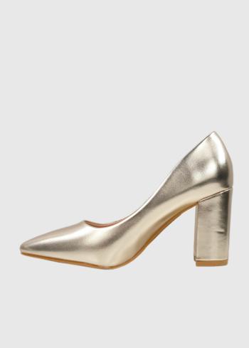 Gilda zelta kurpes ar augstu papēdi - back