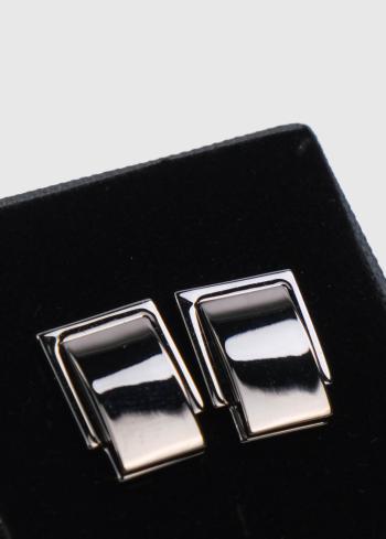 Subrada krāsas taisnstūrainas aproču pogas - back