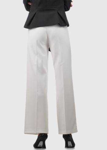 Fioranna baltas sieviešu bikses - back