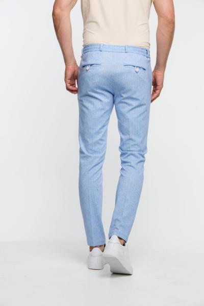 Comfort - super staipīgas gaiši zilas vīriešu bikses - back