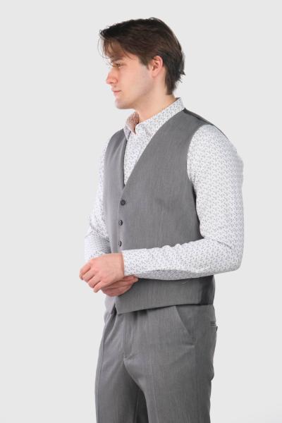 Daniel tumši pelēka klasiska veste - back