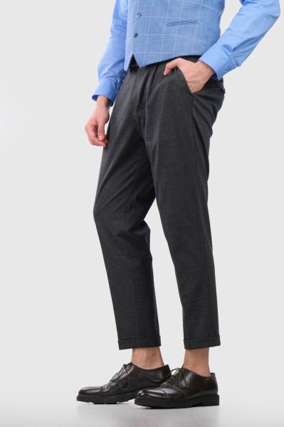 Rodolfo tumši pelēkas vīriešu bikses - back