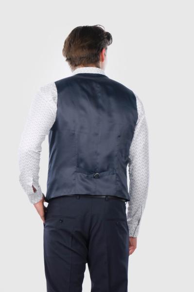 Amelio zila vīriešu klasiska veste - back