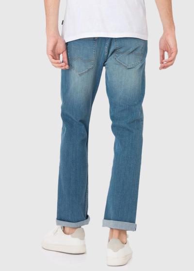 Regular Fit gaiši zili vīriešu džinsi - back