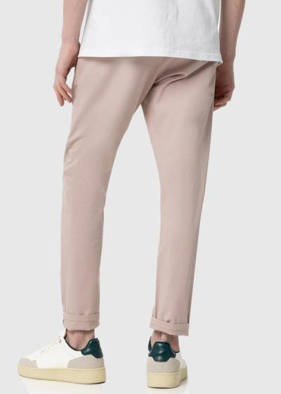 Slim Fit gaiši rozā vīriešu bikses - back