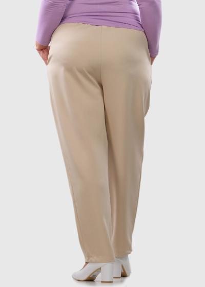 Mariana Lielo izmēru bēšas sieviešu bikses - back