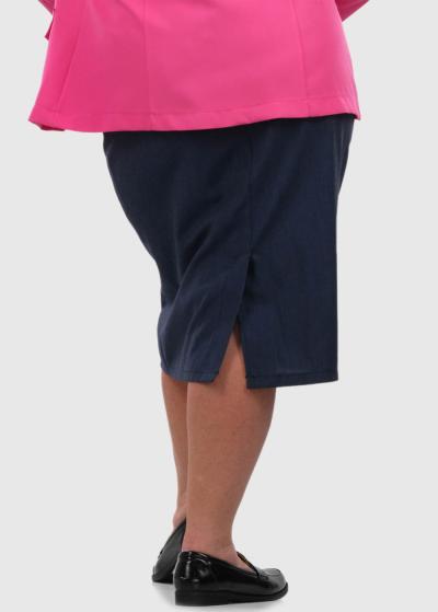 Antonella Lielo izmēru tumši zili svārki - back