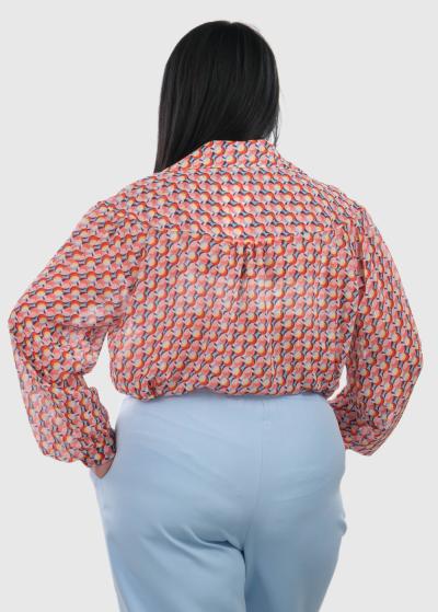 Vicenta Lielo izmēru blūze ar rakstu - back