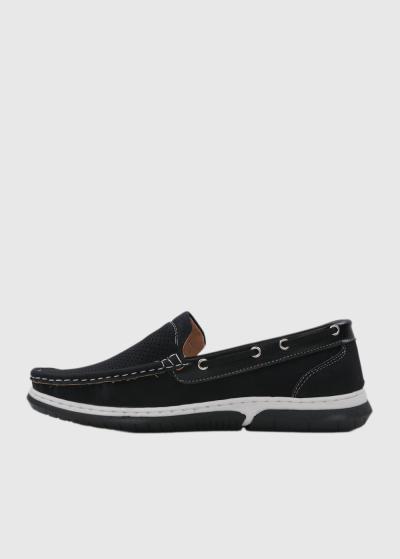 Rossano melni vīriešu mokasīni - back