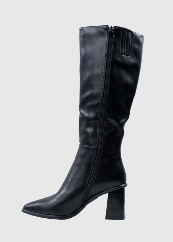 AZAREY melni sieviešu garie zābaki uz papēža - back