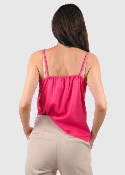 Reyes rozā tops ar plānām lencītēm - back