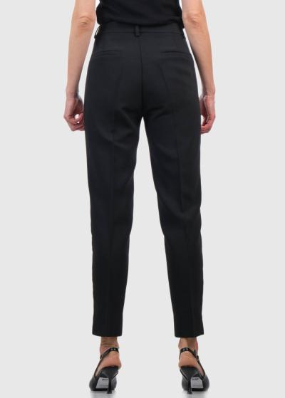 Brenda melnas sieviešu bikses ar kabatām - back