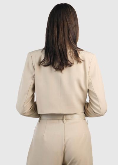 Salvadora bēša īsa žakete - back