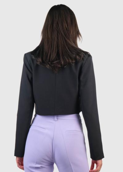Salvadora melna īsa žakete - back