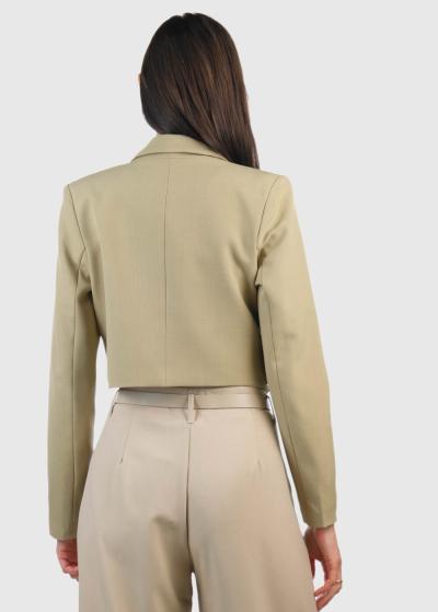 Salvadora olīvu īsa žakete - back