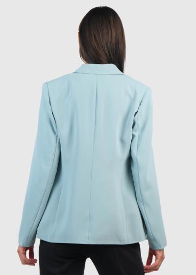 Aracely gaiši zila žakete ar pogām - back