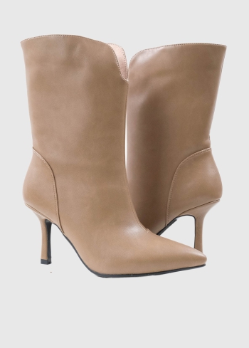 AZAREY bēši zābaki ar spicu purngalu - back