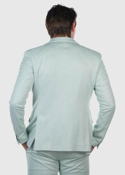 Comfort - super staipīga gaiši zaļa vīriešu žakete - back