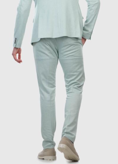 Comfort - super staipīgas gaiši zaļas vīriešu bikses - back