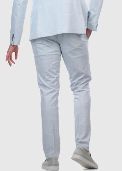 Comfort - super staipīgas gaiši zilas vīriešu bikses - back