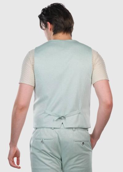 Ticiano gaiši zaļa klasiska veste - back