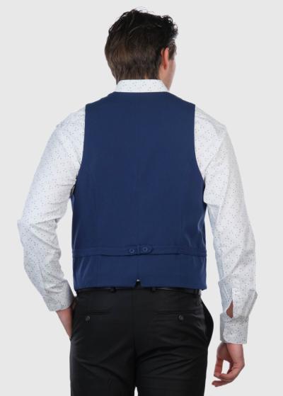 Terencio zila klasiska veste - back