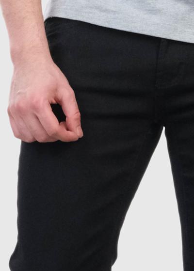 Montello Slim Fit melni vīriešu džinsi - back