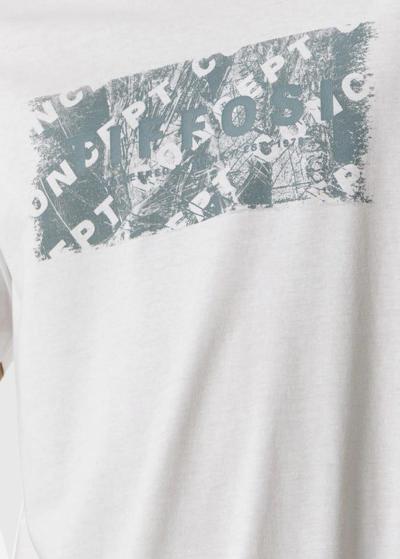 Balts vīriešu t-krekls ar apaļu izgriezumu  - back