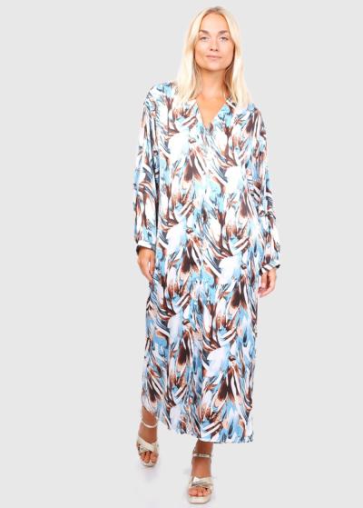 Cruz Lielo izmēru gara brīva piegriezuma kleita - back