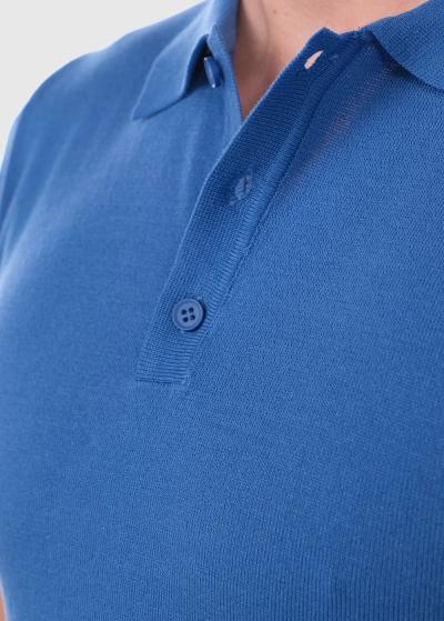 Dámaso zils vīriešu polo krekls - back