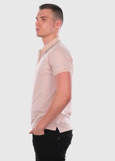 Delfín bēšs polo krekls ar rakstu - back