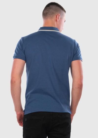 Delfín tumši zils polo krekls ar rakstu - back