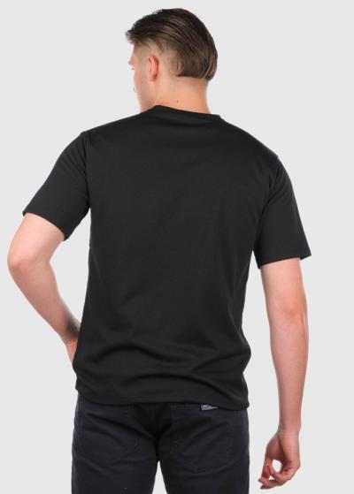 Candelario melns t-krekls ar kabatām - back