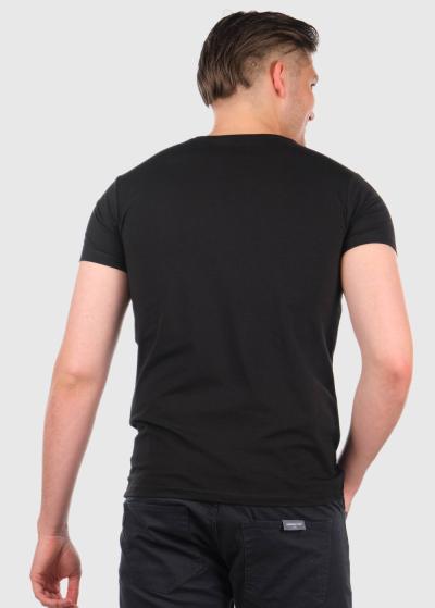 Casiano melns vīriešu t-krekls ar uzrakstiem  - back