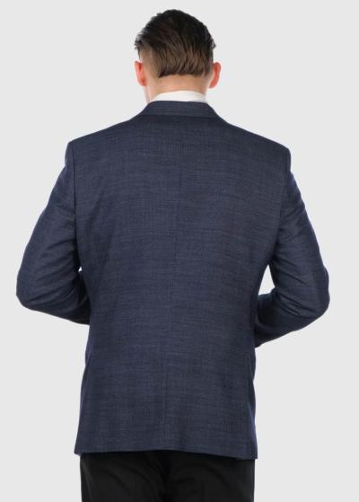 César tumši zila vīriešu žakete - back