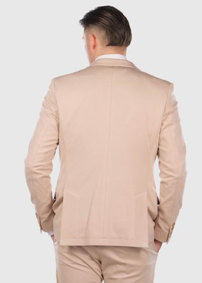 Constancio bēšs pieguļošais uzvalks - back