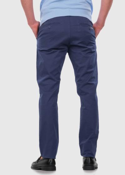 Slim Fit zilas vīriešu bikses - back