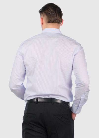 Cristóbal gaiši zils krekls ar garām piedurknēm - back