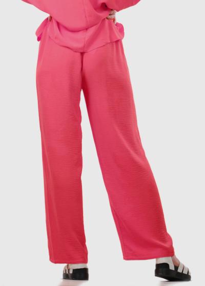 Sonia rozā bikses oversize stilā - back