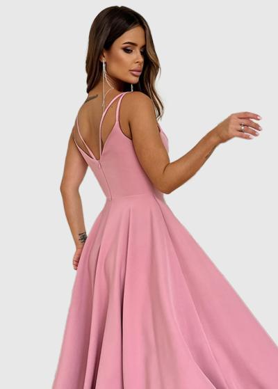 Bonafemina rozā vakarkleita - back