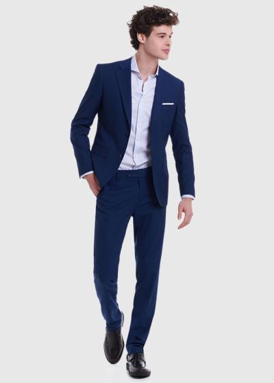 Odilon tumši zila vīriešu žakete - back