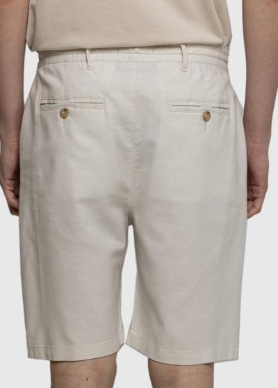 Galeaso bēši vīriešu šorti ar kabatām - back