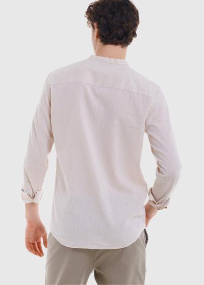 Gaspar bēšs vīriešu krekls - back