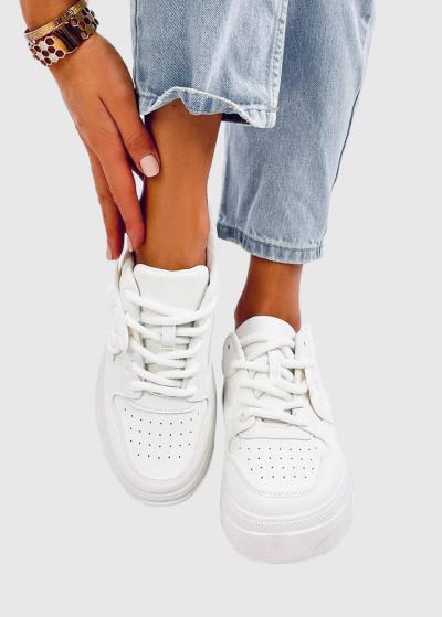 Gimena baltas sieviešu botas - back