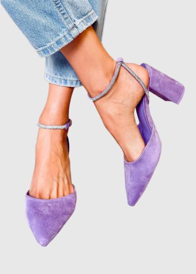 Hilaria gaiši violetas sieviešu kurpes - back