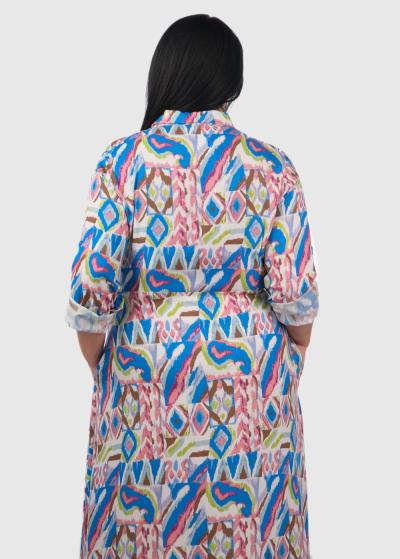 Casilda gara kleita ar rakstu  - back