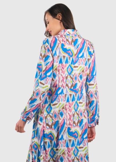 Casilda gara kleita ar rakstu  - back