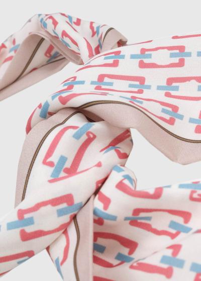 Mara sieviešu zīda lakats ar rakstu - back